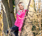 UNIQUE „Pinkes Zebra“ Hoodie