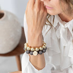 Magic Pearl Armband: Chunky Silber